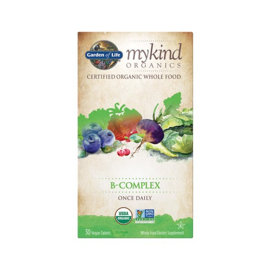 Garden Of Life Mykind Organics B-Complex 30 Veg Tablets