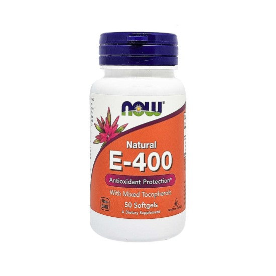 Now Foods Vitamin E-400 50 Softgels