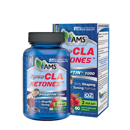 Ams Raspberry Ketone with CLA 60 Capsules