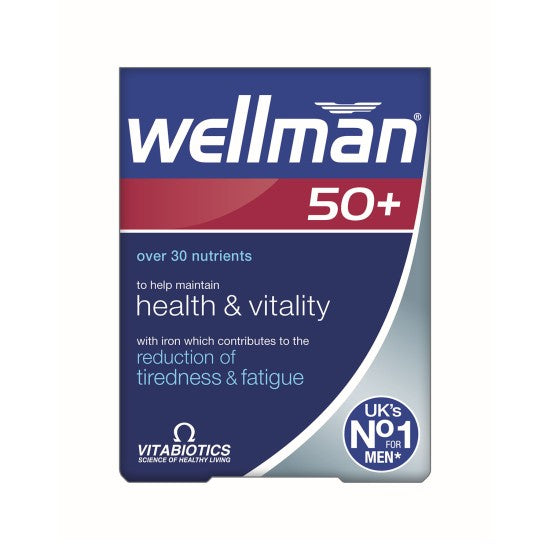 Vitabiotics Wellman 50 30 Tablets