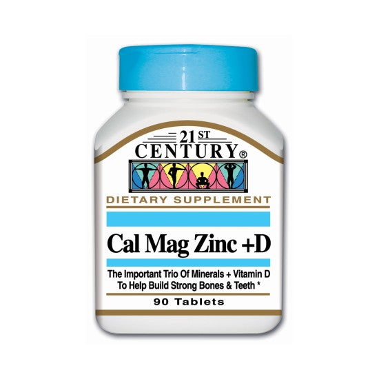 21st Century Cal Mag Zinc D 90 Tablets