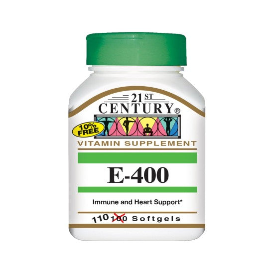 21st Century E-400 I.U. (Dl-Alpha) 110 Softgels