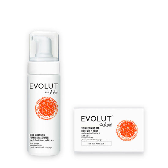 Evolut Acne Solution Set (Soap, Foam)