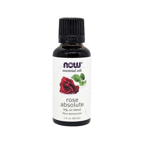 Now Essential Oils, Rose Absolute Oil 5% Blend 1 Fl. Oz