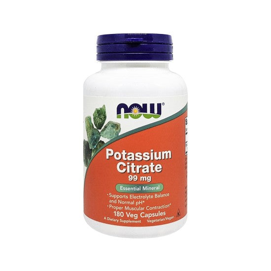 Now Foods Potassium Citrate 99mg 180 Veg Capsules