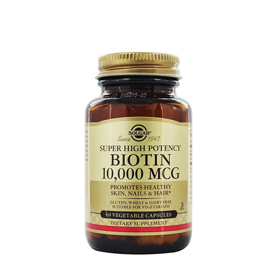 Solgar Biotin 10,000mcg 60 Vegetable Capsules