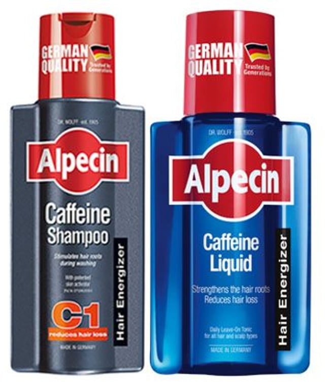 Alpecin Caffeine Shampoo C1 250mL with Caffeine Liquid 200mL