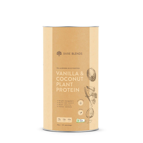 Bare Blends Vanilla Coconut Plant Protein 1kg
