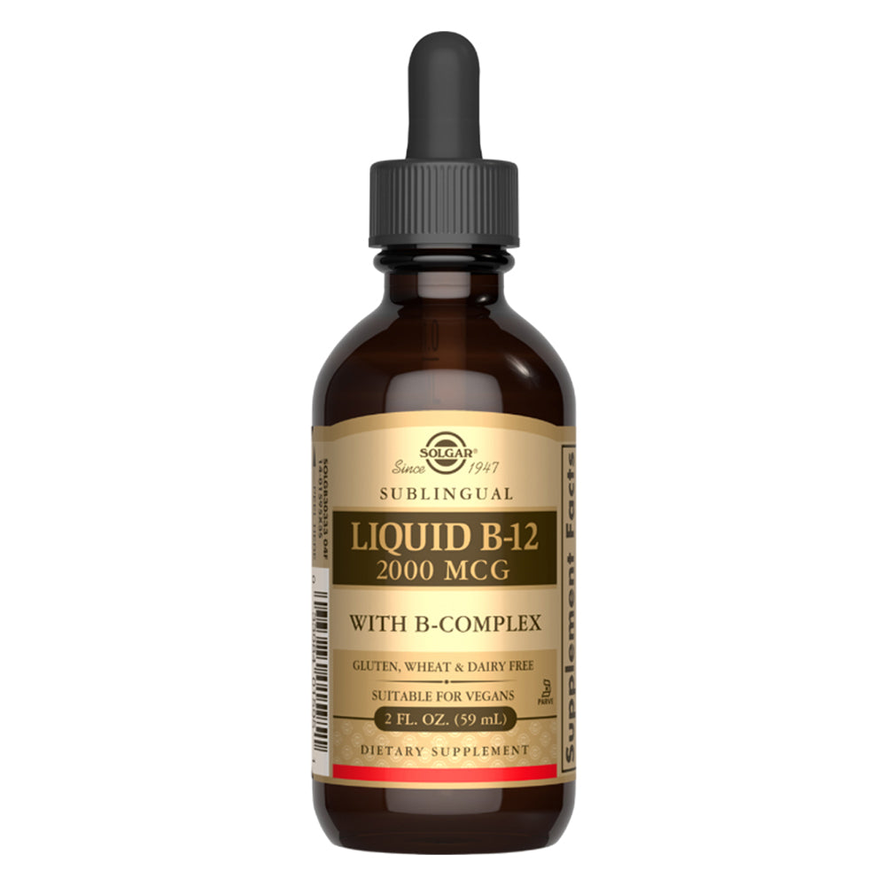 Solgar Liquid B12 - With B-complex, 2000 mcg, 59 Ml