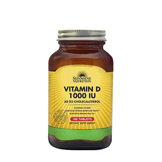 Sunshine Nutrition Vitamin D 1000 Iu 100 Tablets
