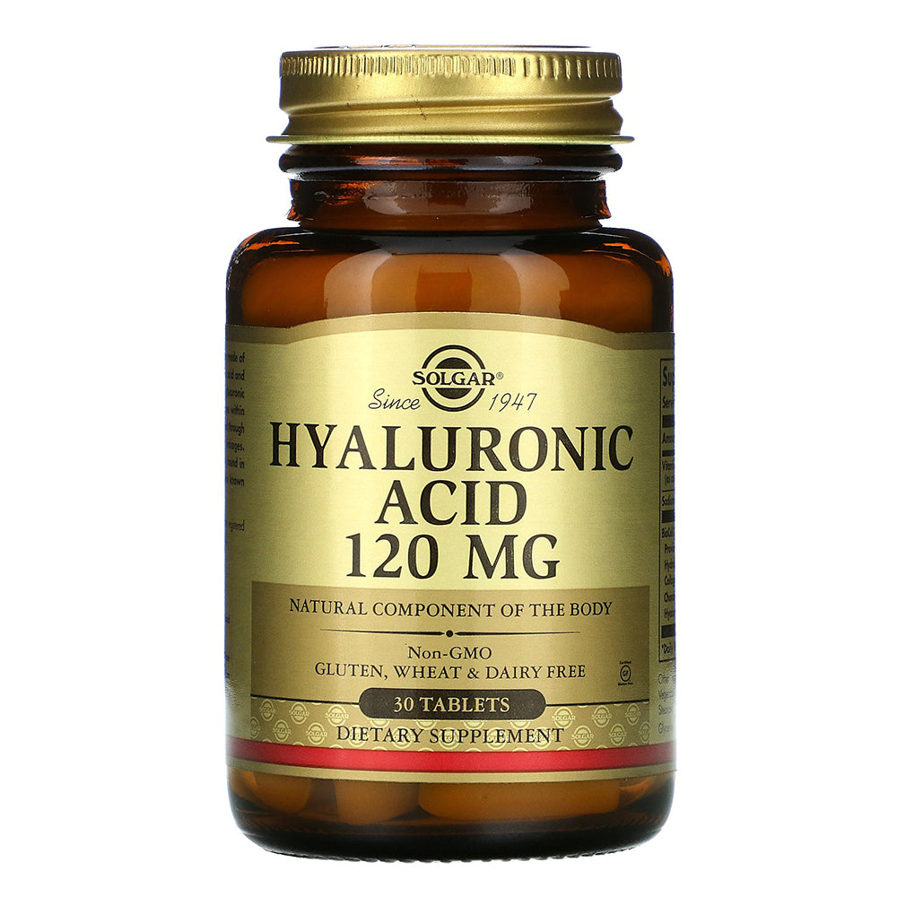 Solgar Hyaluronic Acid, 120 mg, 30 Tablets
