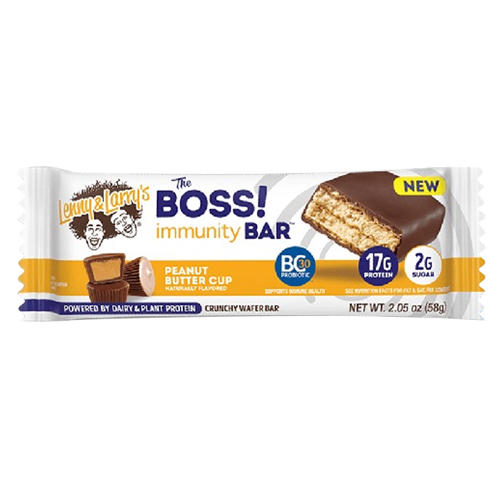 Lenny & Larry €™s The Boss Bar Immunity, Peanut Butter Cups, 1 Bar