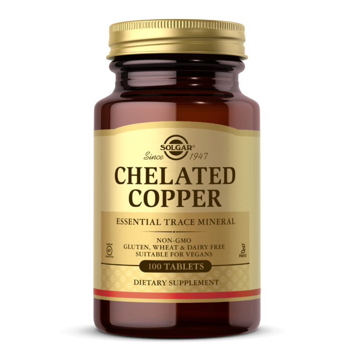 Solgar Chelated Copper, 100 Tablets