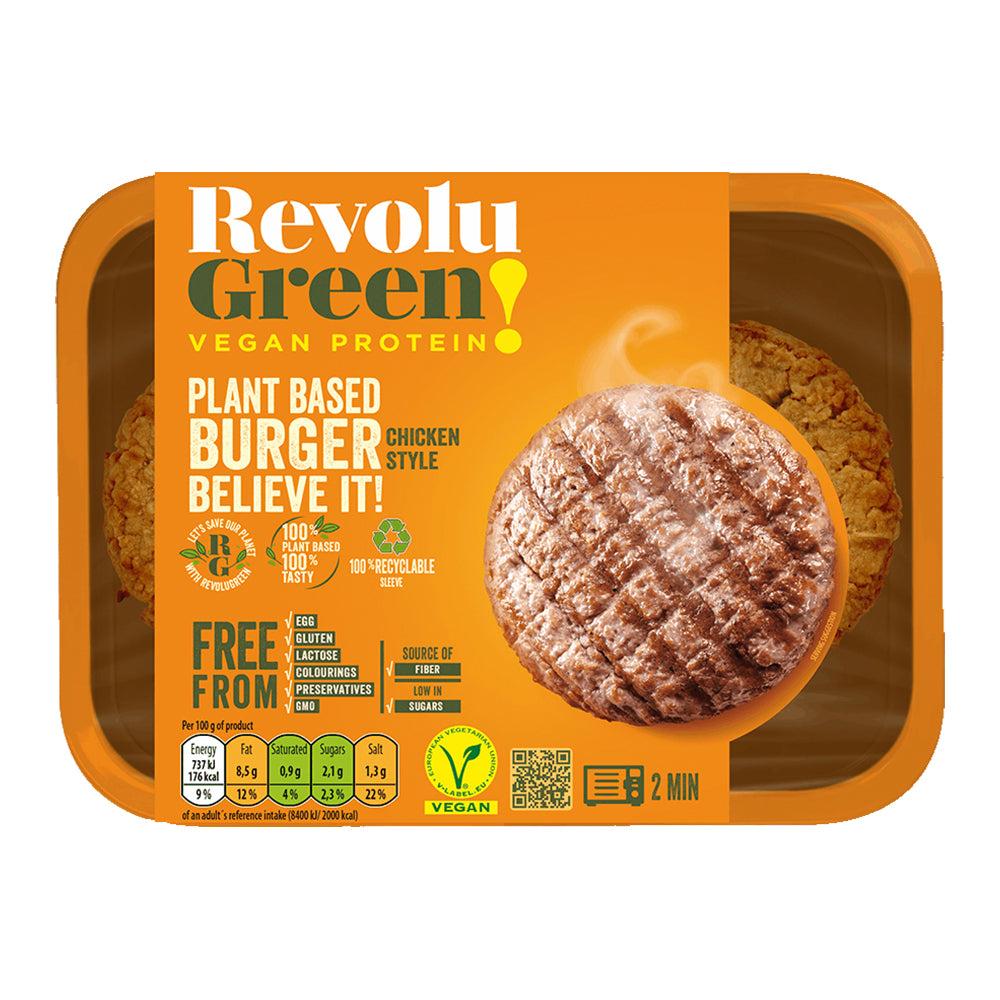 Revolu Green Burger, Chicken, 150 Gm